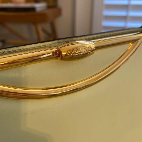 Vintage 90s Celine Pistachio Green Handbag - Picture 3 of 6